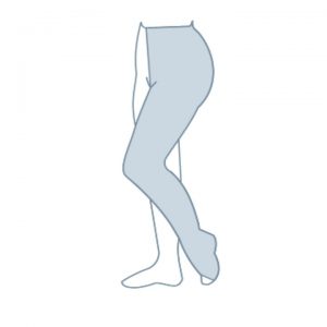 One leg with waist attachment